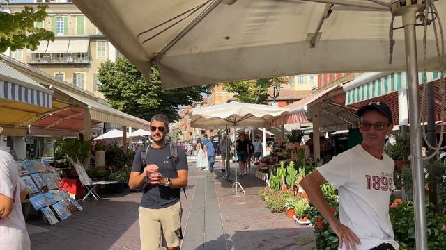 Франция 🇫🇷[4К] Ницца-Лазурный берег, красивый город, пешие прогулки по городу.