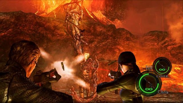 Resident Evil 5 Джилл Валентайн и Альберт История Шева Аломар Босс Вескер Финал #17