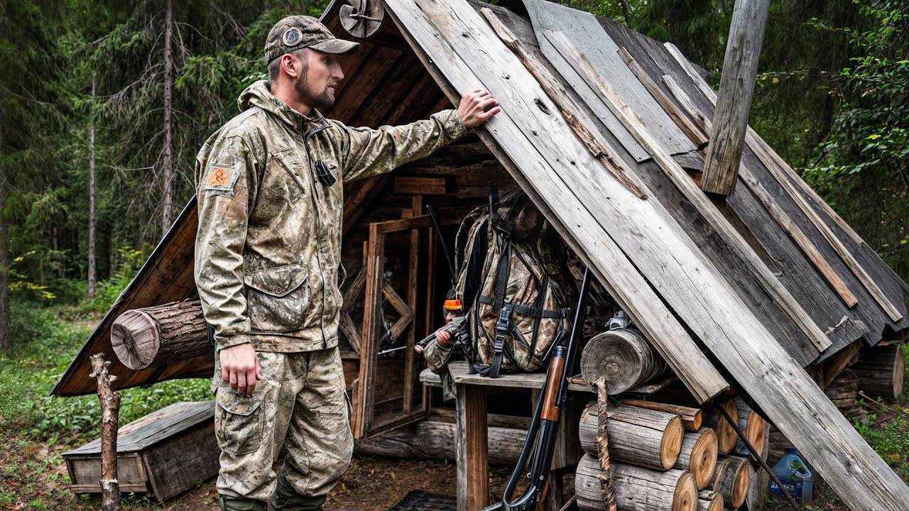 СТЕЙК ИЗ РЯБЧИКА . НОЧЬ В ИЗБЕ . ОХОТА НА БОРОВУЮ ДИЧЬ .