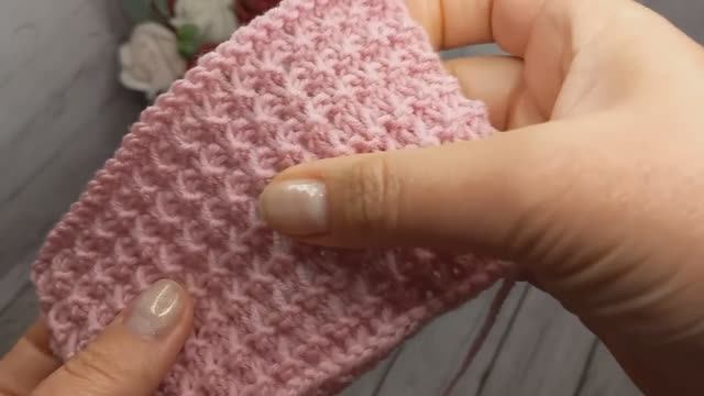 Супер узор! Только лицевые петли.