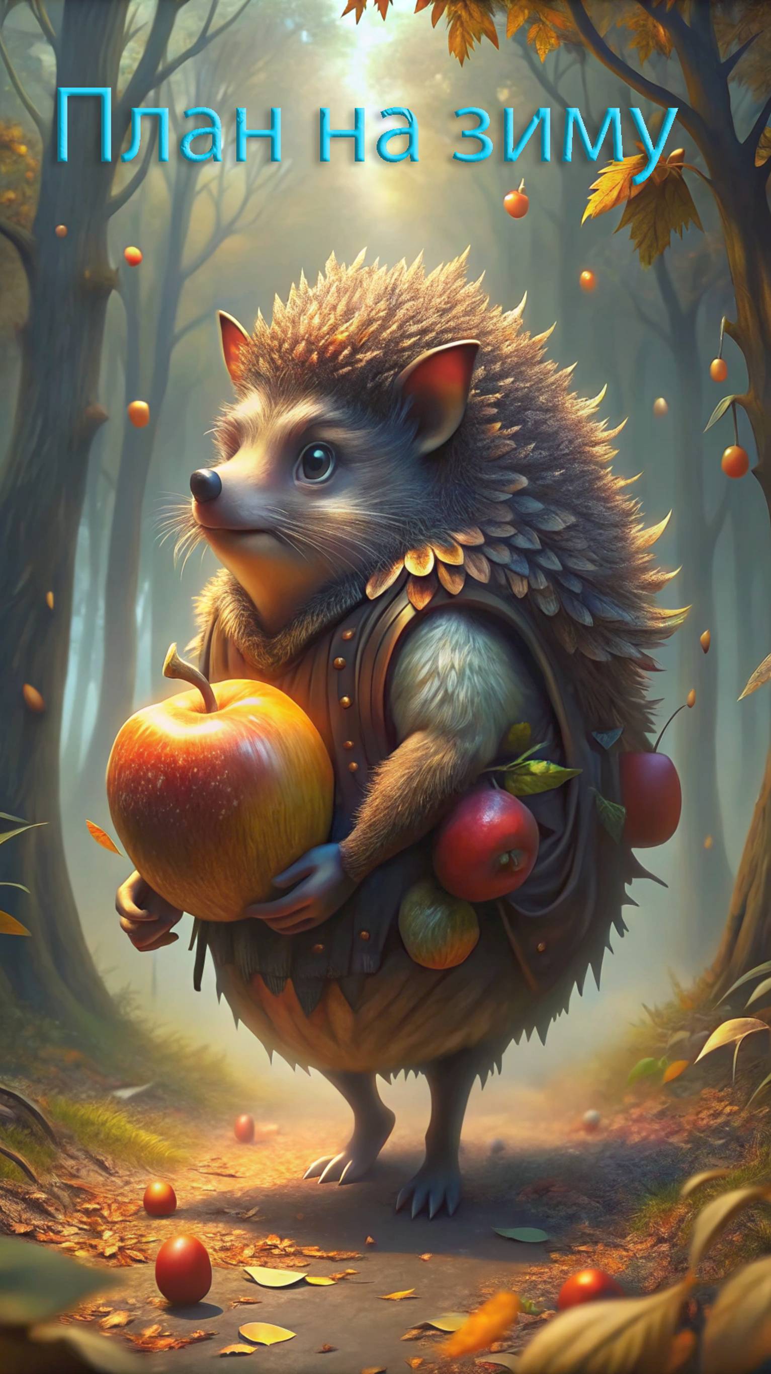 Ёжик рассказывает как провел лето, как будет готовится к зиме..