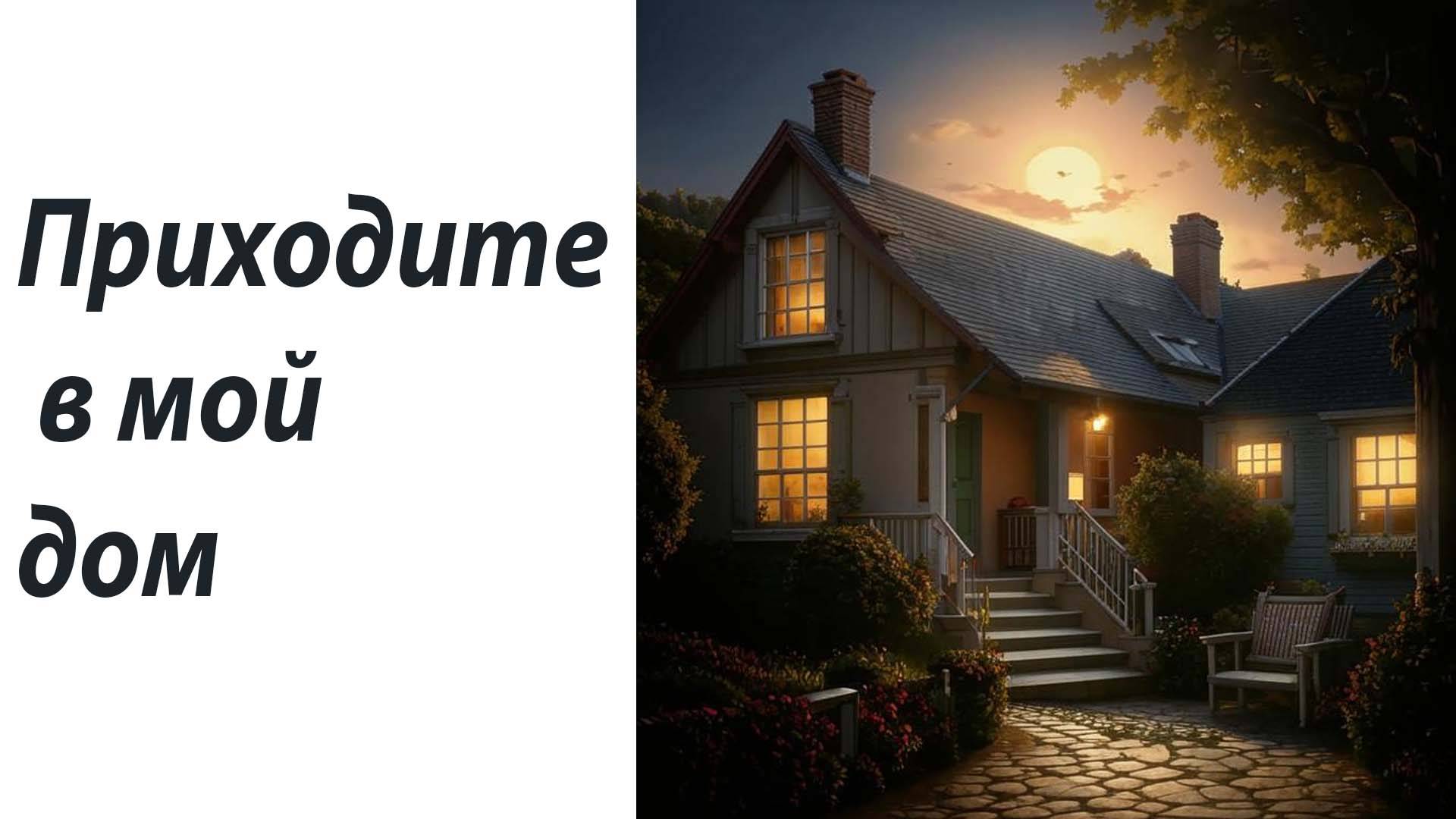 Приходите в мой дом