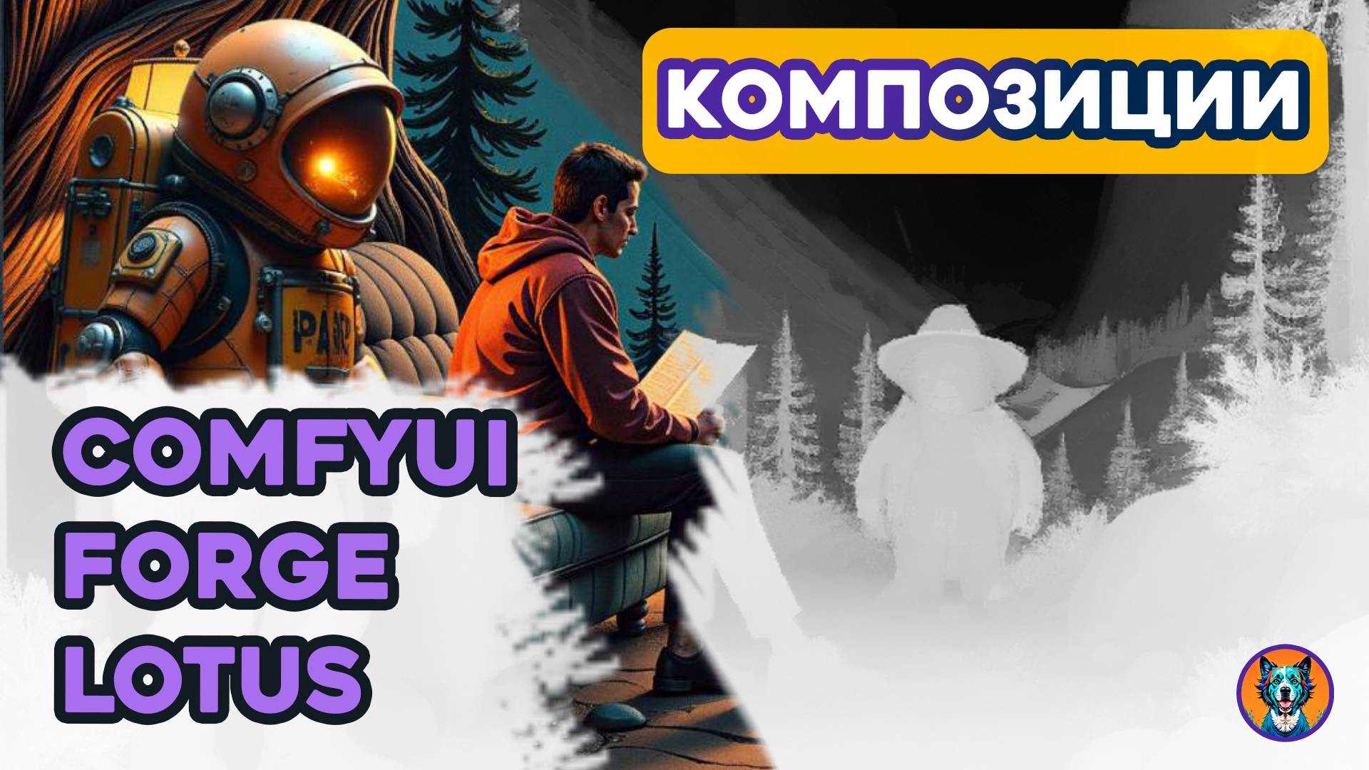 Композиция в ComfyUI & Forge | Lotus | Eros Collage