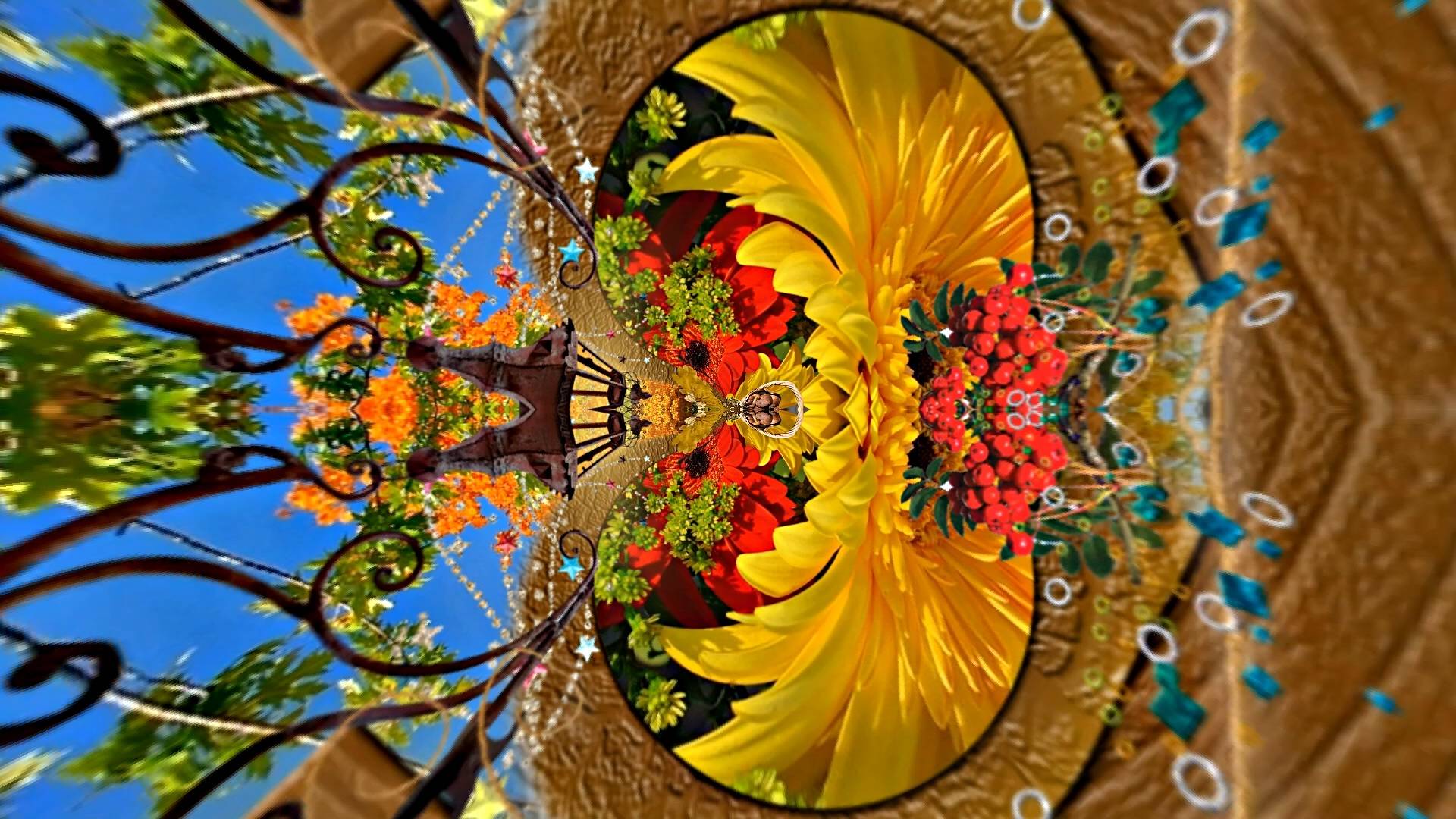 ФотоШоу PRO!!! Проекты ФотоШоу PRO! Проект 127 Осенние Цветочные веера 12!!!