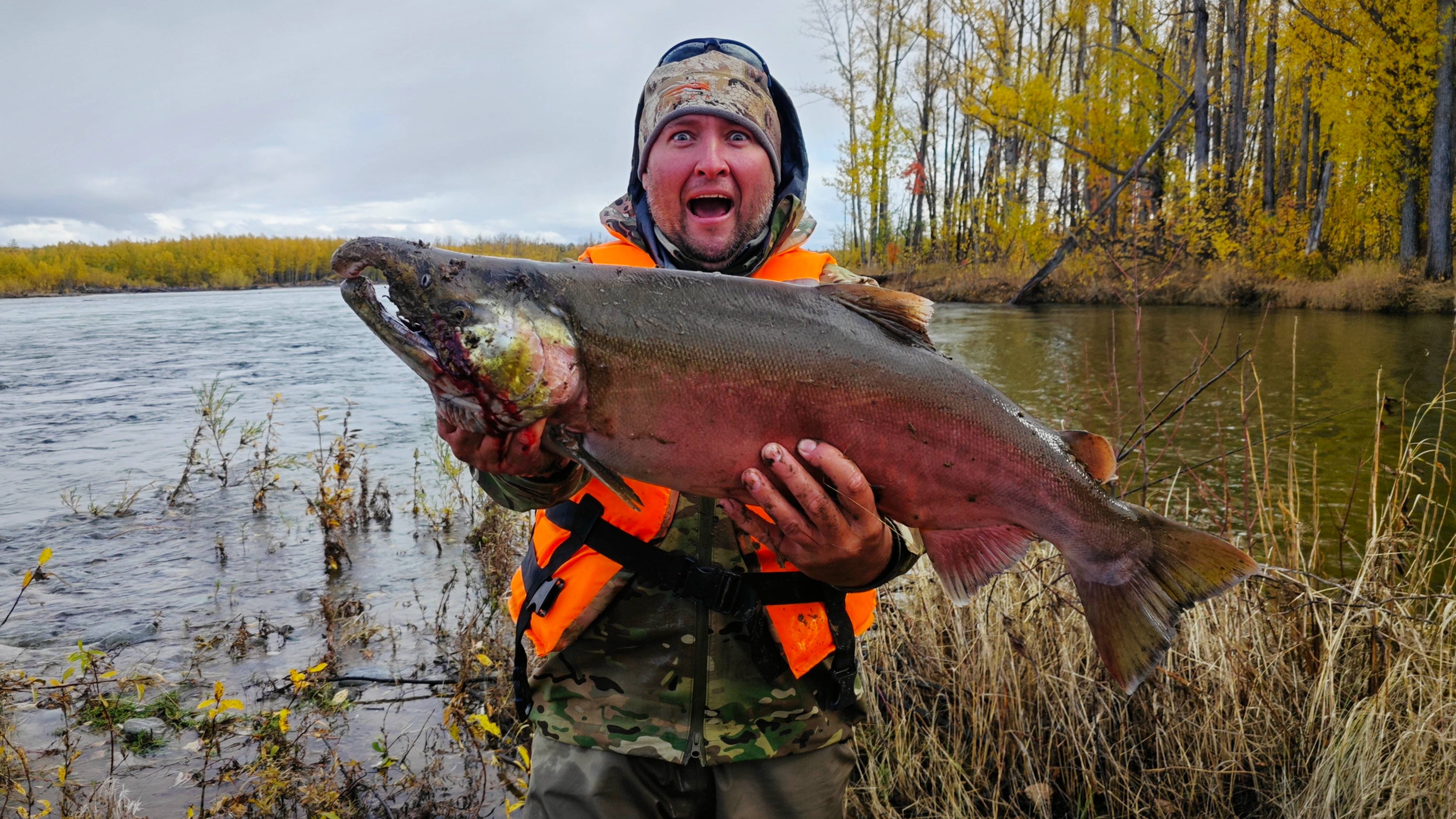 РЫБАЛКА, кижуч, хариус и сплав по рекам Магадана, часть 1