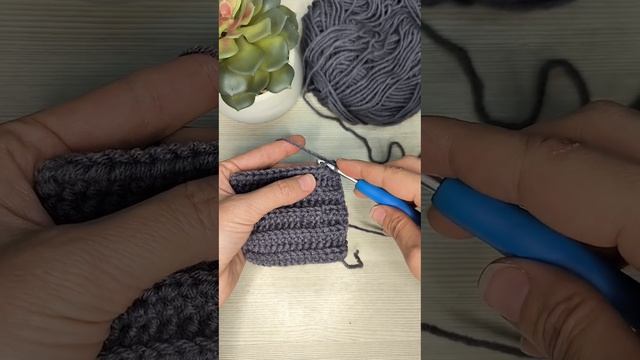 Английская резинка крючком