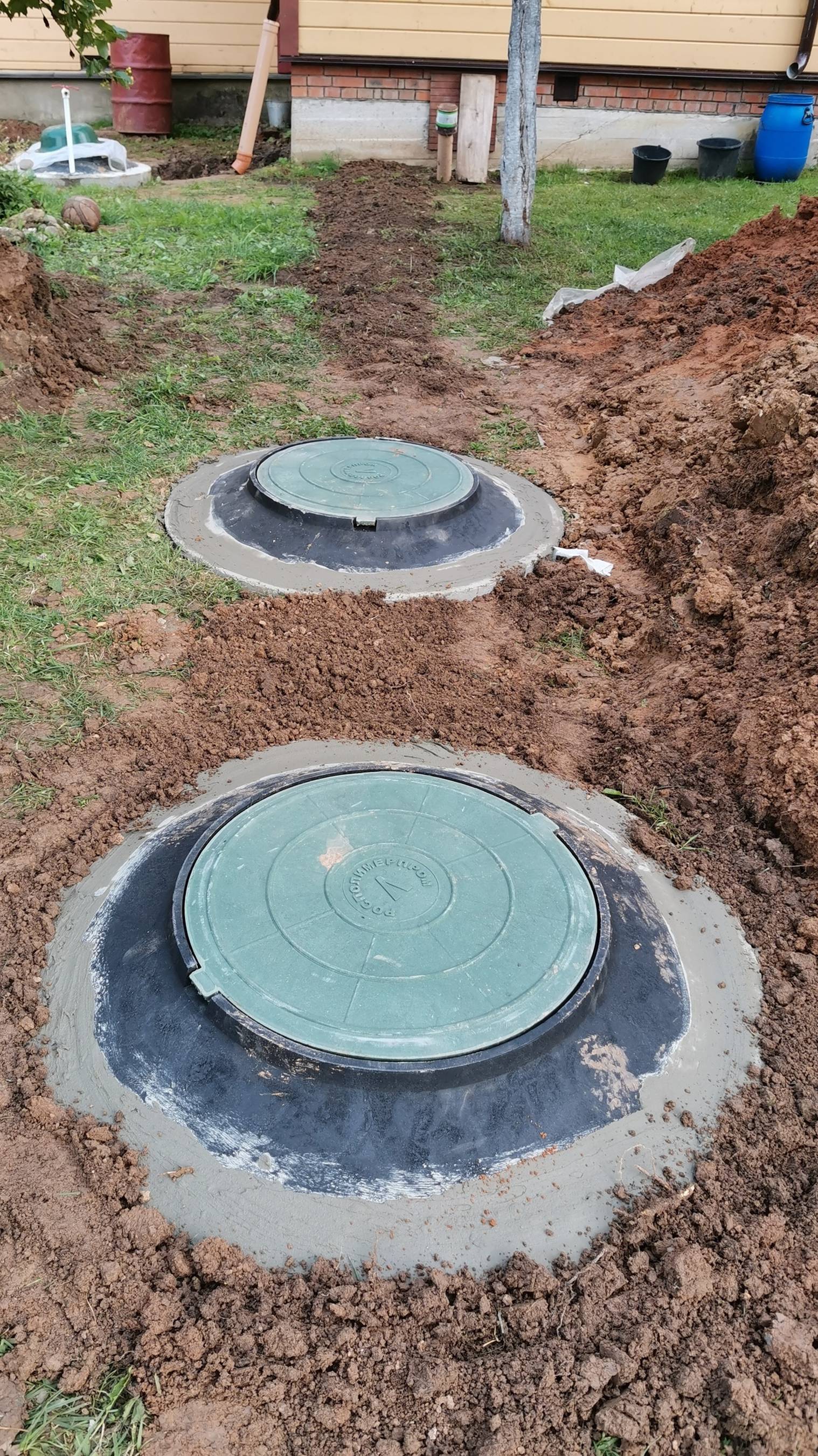 Септики бетонные, ребята коронные