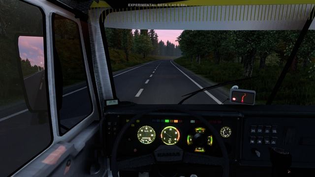 Euro Truck Simulator 2 Дальнобой Туман Сильный Рейс Серия 11