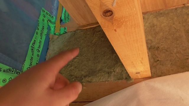 Монтаж ветро-влагозащиты на потолок межэтажного перекрытия. Очень важный узел! Видео 19.04.2021.