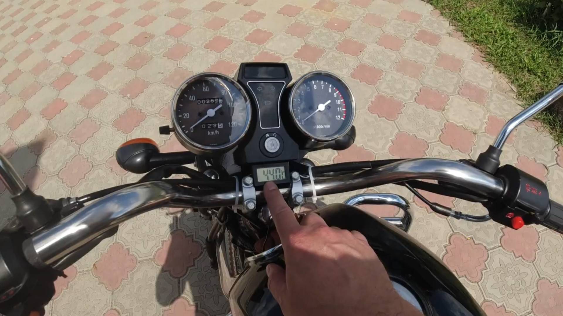 Мопед Альфа 110 кубов Тест датчика температуры масла на мопеде Альфа VR-11 Обкатка