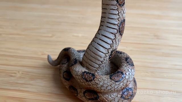 Декоративная фигурка ГРАЦИОЗНАЯ ЗМЕЙКА, красная, 10 см, полистоун, Н88091-1