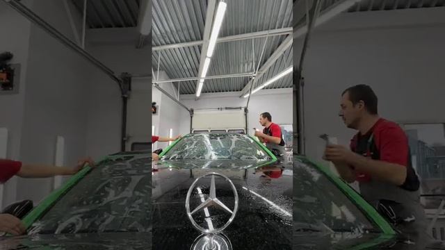 Бронирование лобового стекла Mercedes