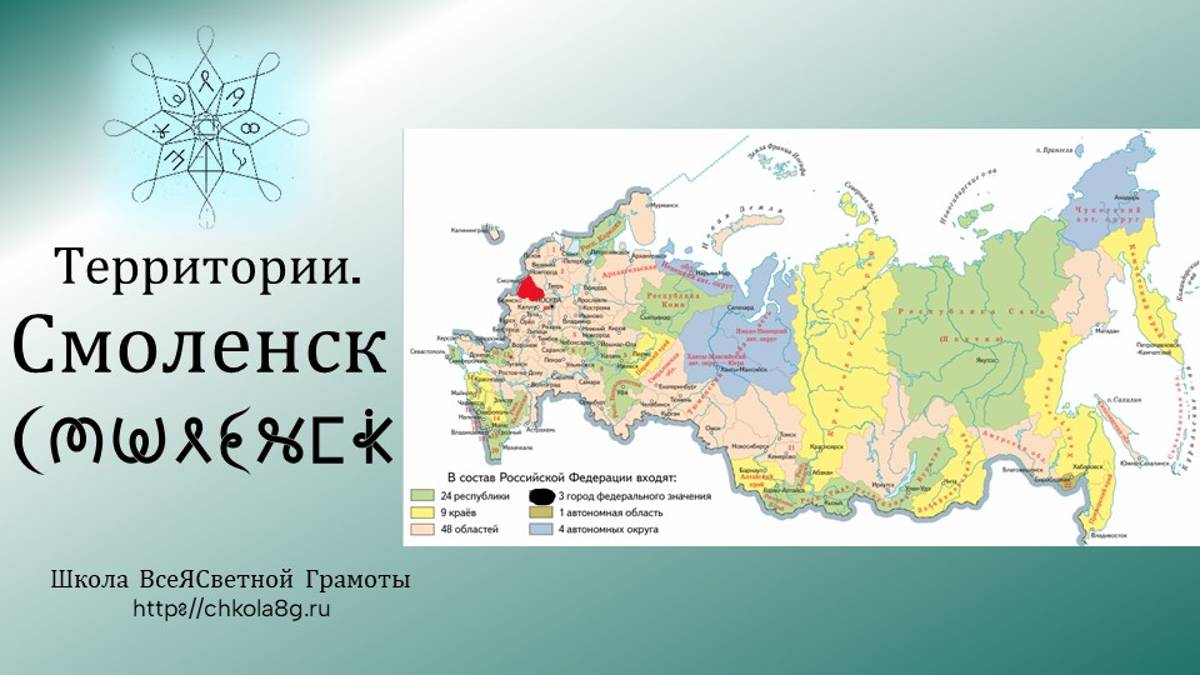 Смоленск. Территории. ВсеЯСветная Грамота