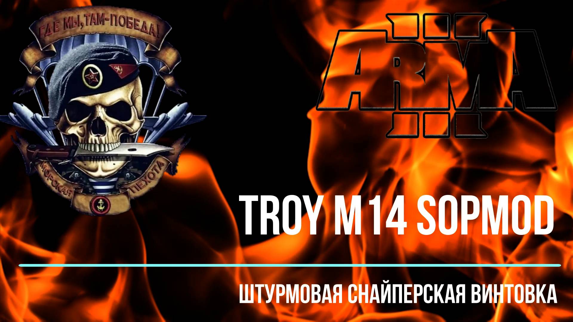 Troy M14 SOPMOD - штурмовая снайперская винтовка