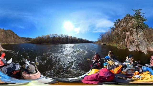 Сплав по реке Сукпай осень 2023 в 360º