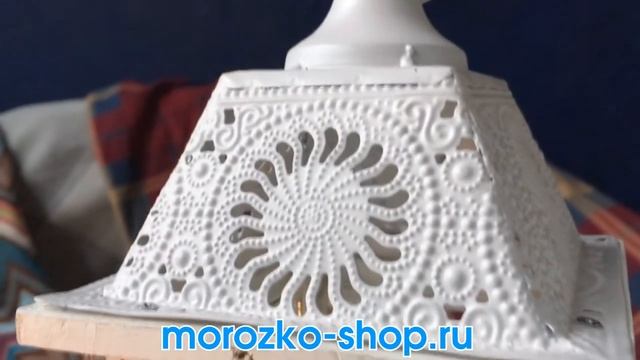 Винтажный фонарь ЧАРМЕЛИ, дерево, стекло, белый, 13x13x29 см  861945-1 и 861945-2