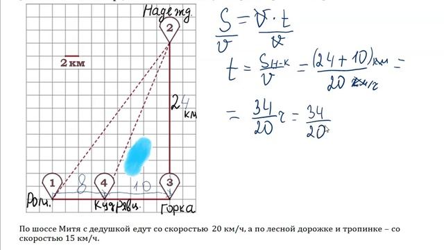 План местности