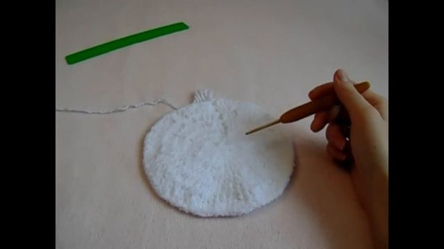 Шапочка детская "Северный мишка" с ушками крючком. Мастер класс