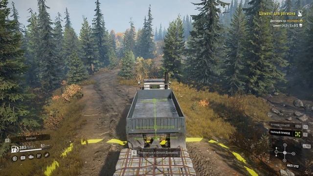 SnowRunner. Задание «Цемент для региона». Real life mod