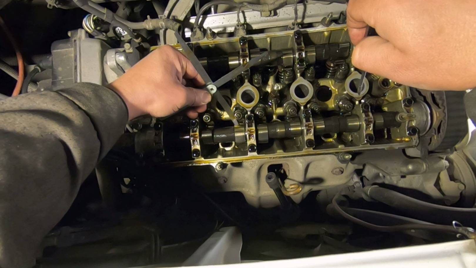 Хонда/В20В/замер компрессии/регулировка клапанов