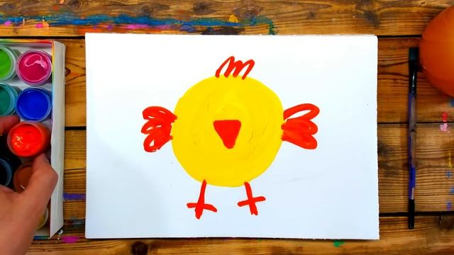 Как нарисовать цыпленка - для детей проще простого