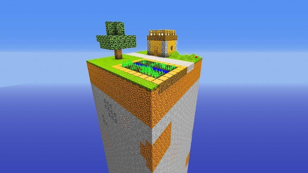 Выживание НУБИКА на чанке в майнкрафте