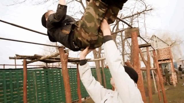 2011 Русские Витязи, утренняя зарядка.