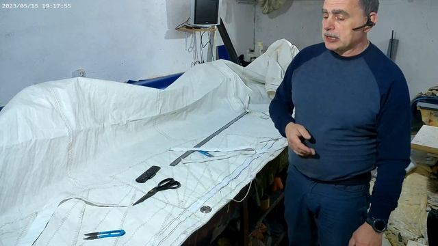 Перекройка паруса для яхты