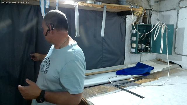 Работа утепленной шторы летом