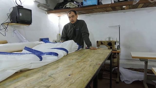 Пошив парусов. Грот на Нефрит