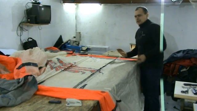 Ремонт крыла кайта