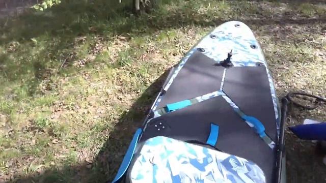 SUP BOARD под надувным парусом. Испытания парусно-моторного SUP часть 2