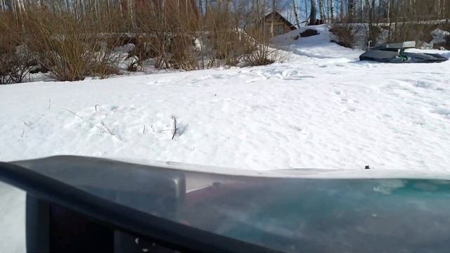 Aerocruiser SA 1100 Зимние испытания винта  и юбки на СВП