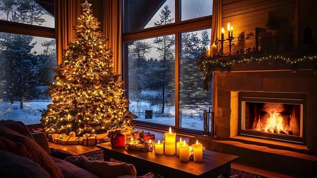 Традиционный рождественский камин