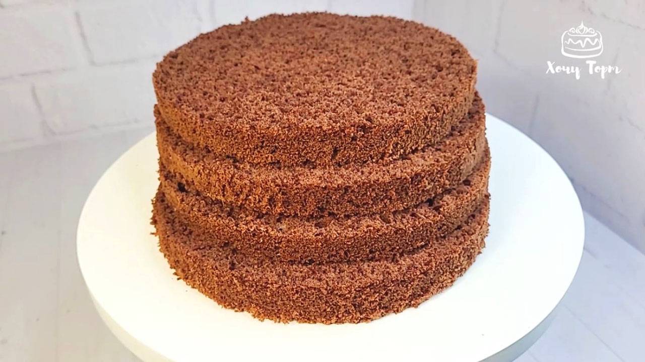 🍫 Фантастический бисквит для шоколадного торта. Простой рецепт без разделения яиц на белки и желтки