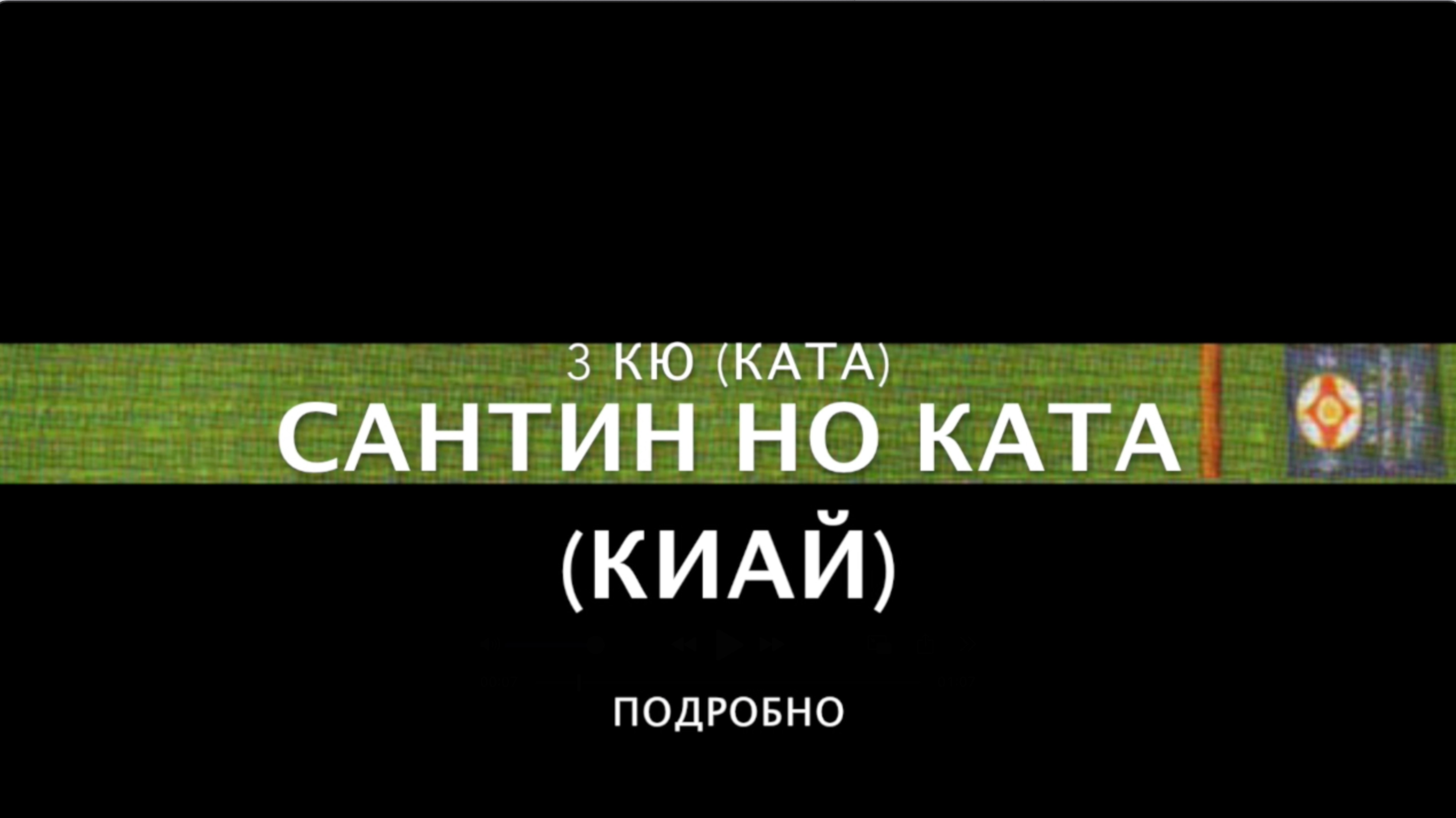 САНТИН НО КАТА (КИАЙ) В ЗАЛЕ. 3 КЮ