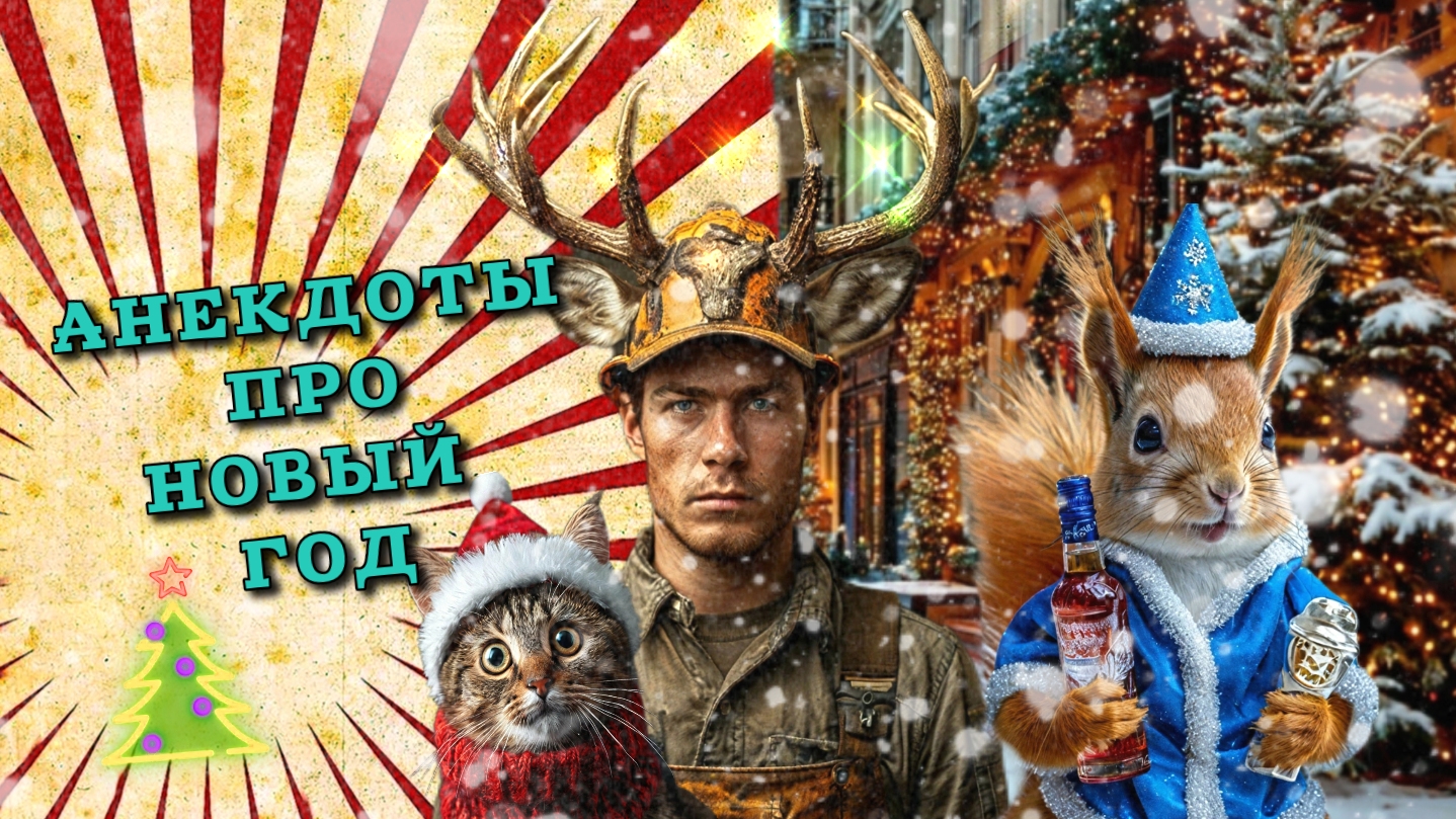 Новые анекдоты про новый год, новогодний анекдот про новый год.