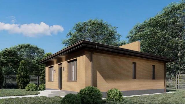 3D ВИЗУАЛИЗАЦИЯ - ПРОЕКТ ДОМА 80 М²