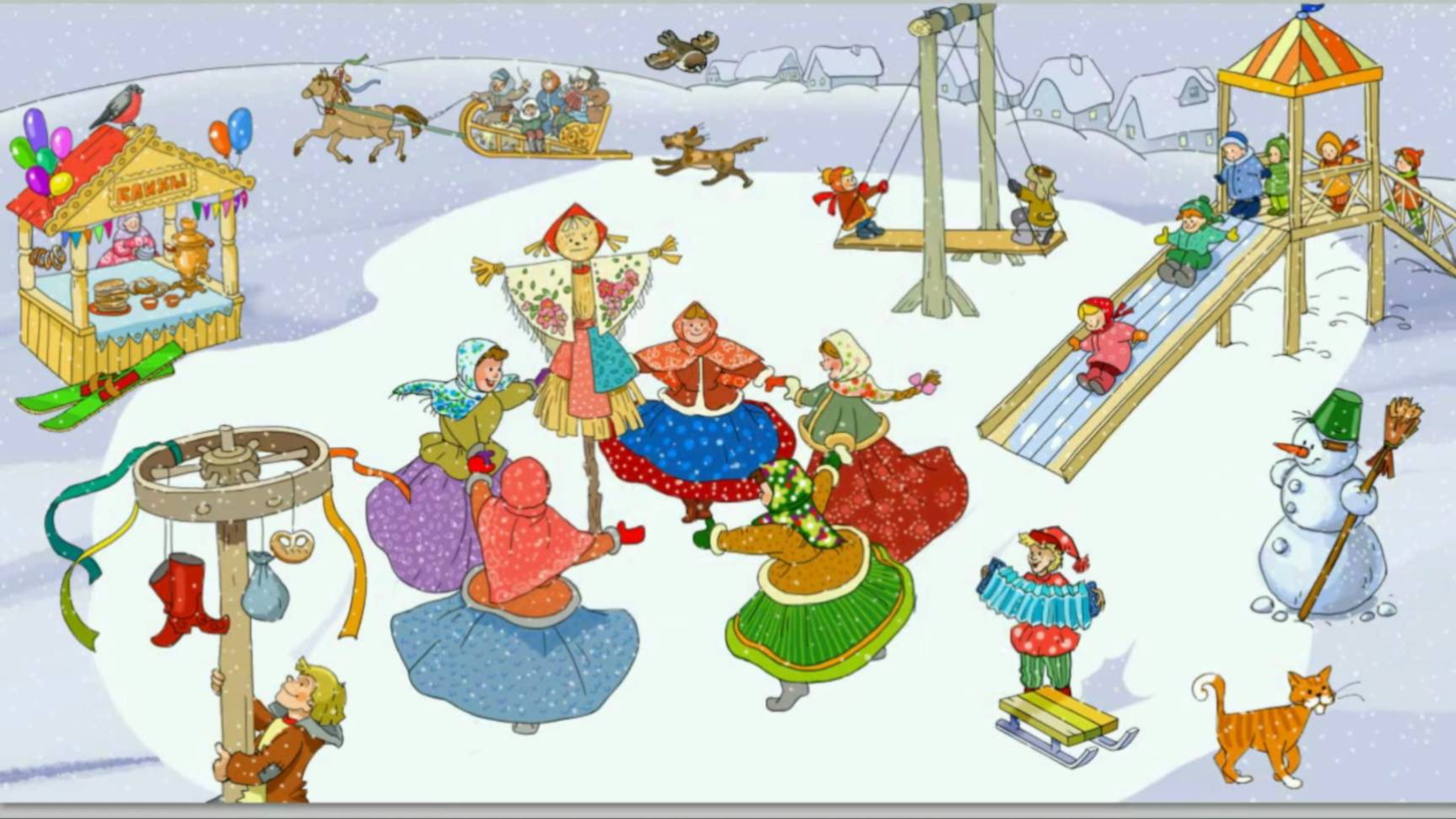 Загадки в картинках на тему Масленица