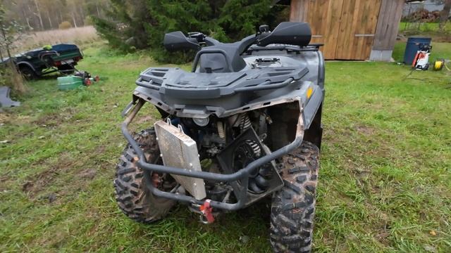 Мойка квадроцикла из бочки