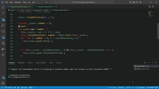 2105. Unit tests for rating component