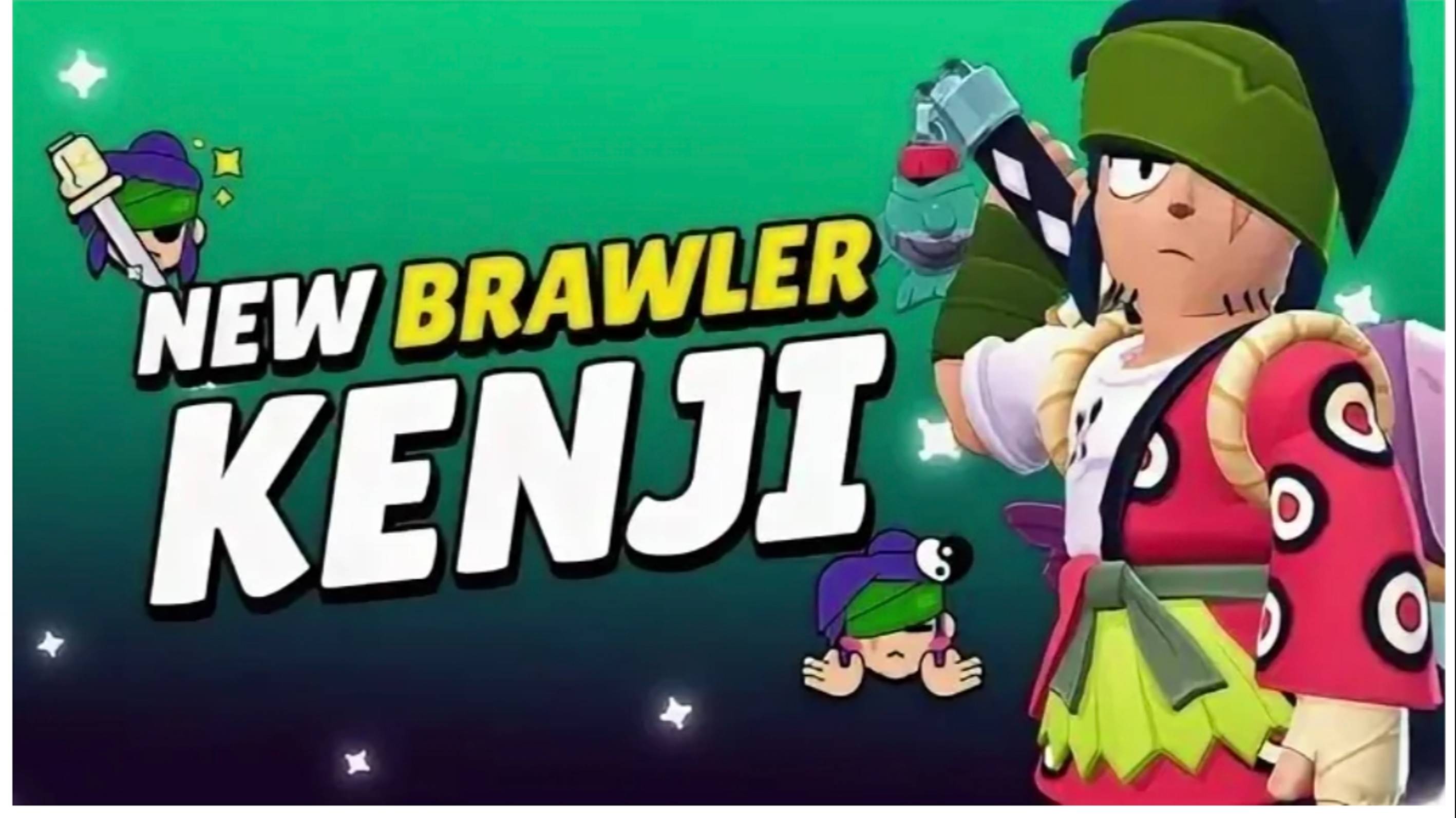 играю за нового бойца кенджи в бравл старс