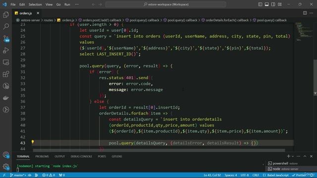 2058. Creating API to save order