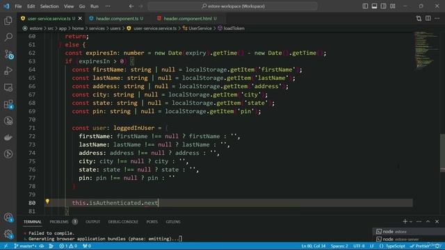 2056. Adding logout functionality