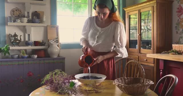 Country Life ASMR Baking with Elderberries and Decorating for Autumn
