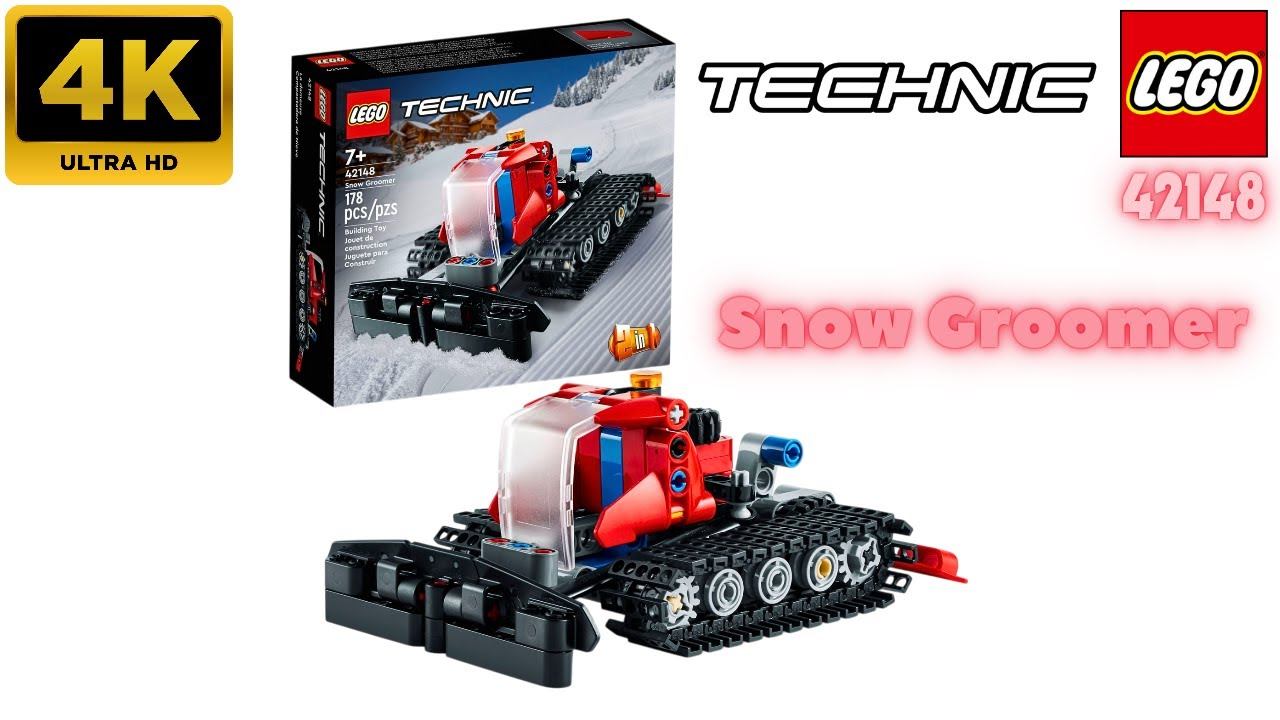 LEGO Technic 42148  Snow Groomer . Unboxing (4K)