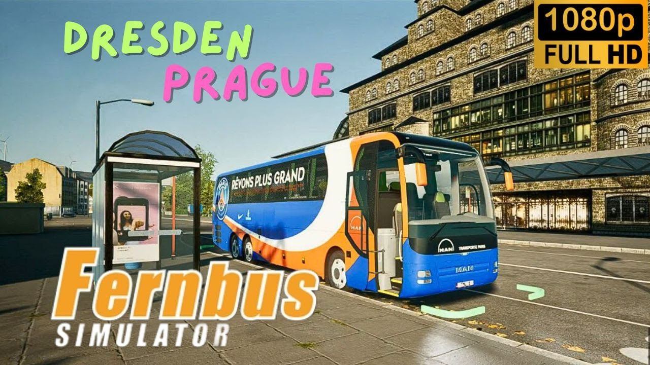 Fernbus Simulator:  Dresden to Prague with MAN PSG.