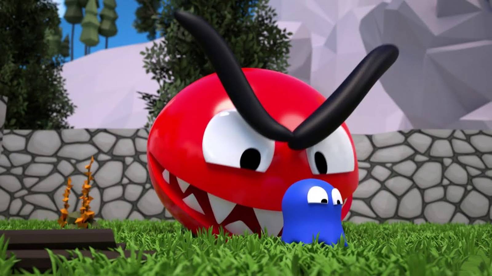 Красный Pac-Man против Маленьких Призраков