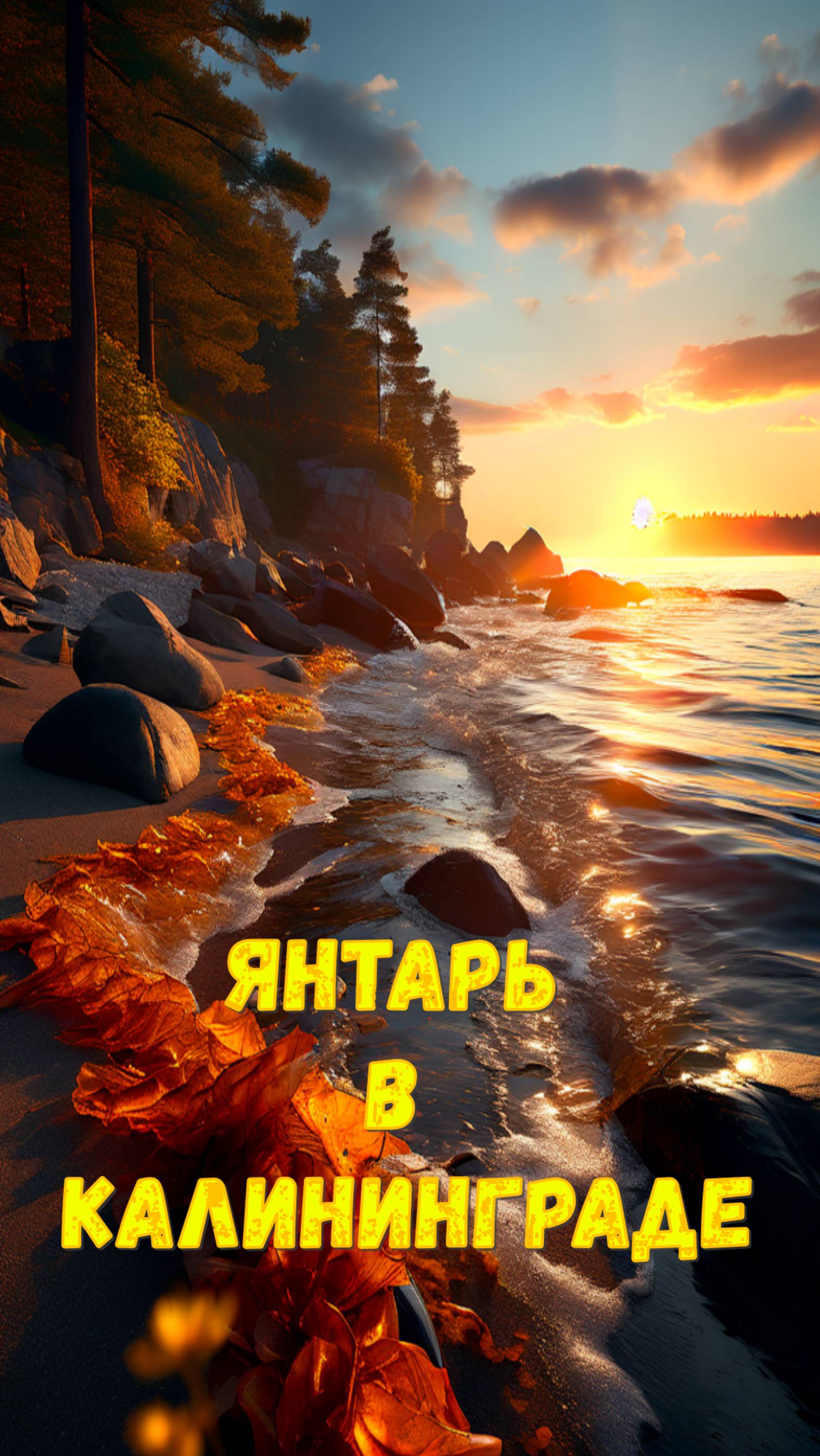 Нашли янтарь в Калининграде! 🌊✨