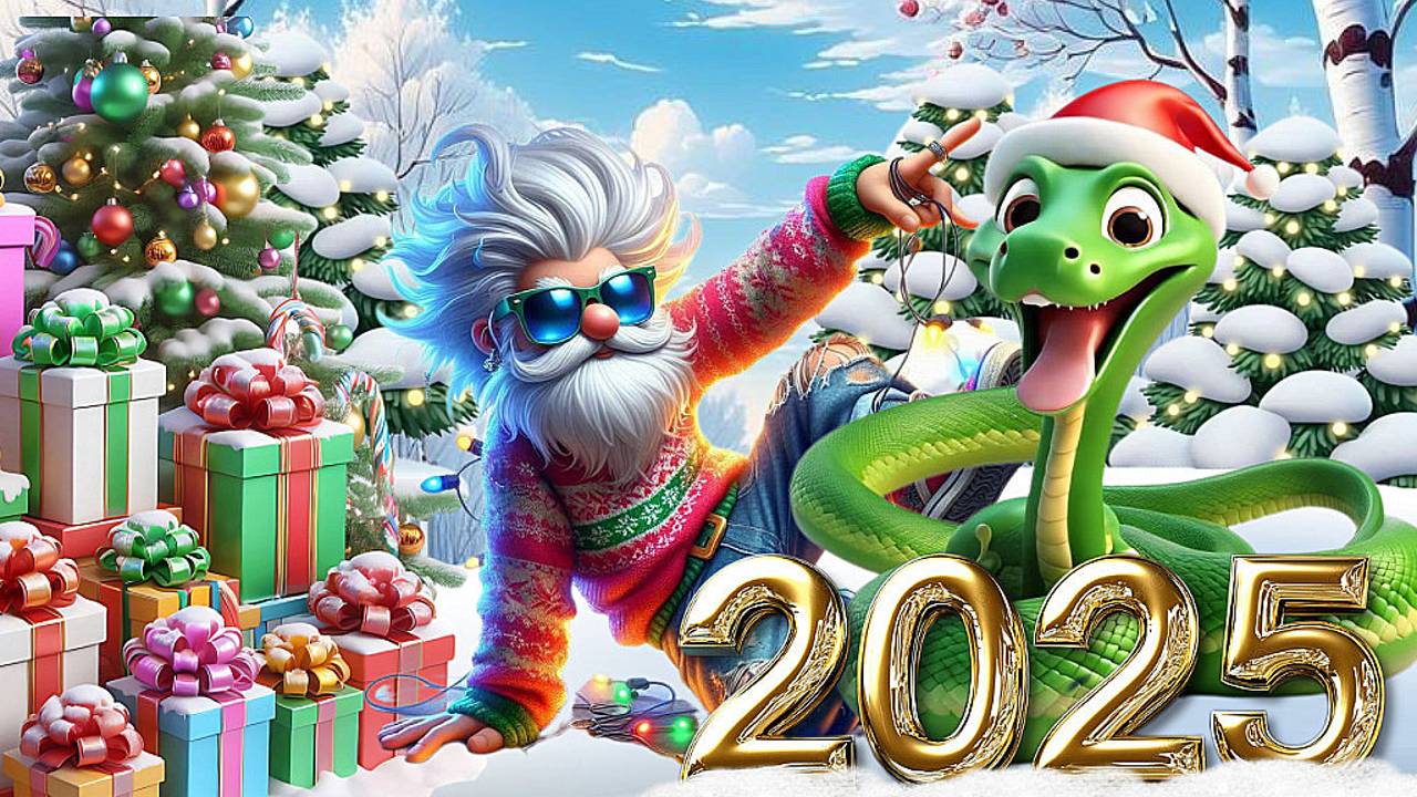 Поздравления С Новым 2025 годом! Супер Весёлое Поздравления и Пожелания! С Годом Змеи!